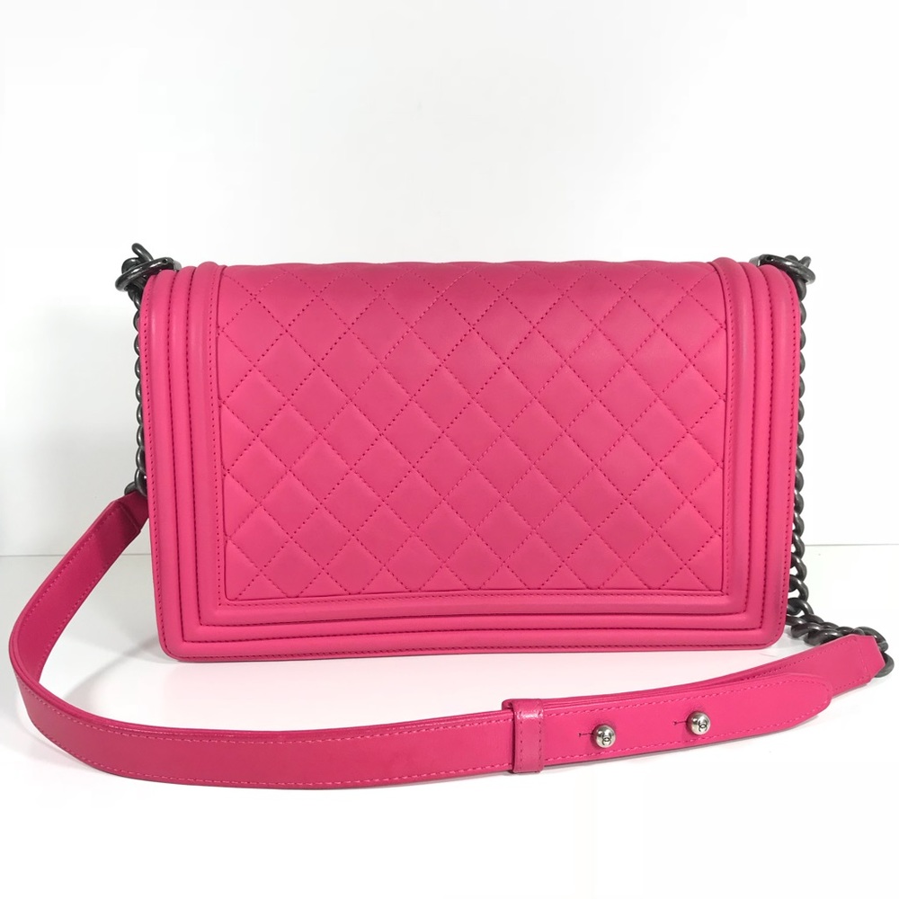 SOLD Chanel new medium boy lambskin pink - Picture 4 of 8